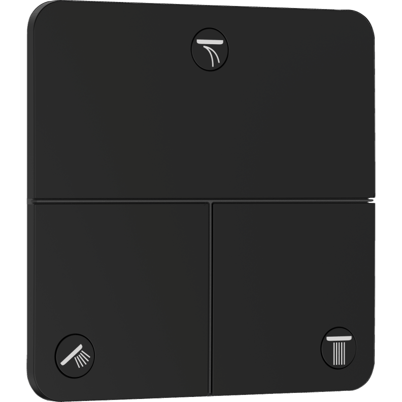 Ventil Hansgrohe ShowerSelect Comfort Q bez podomítkového tělesa matná černá 15587670