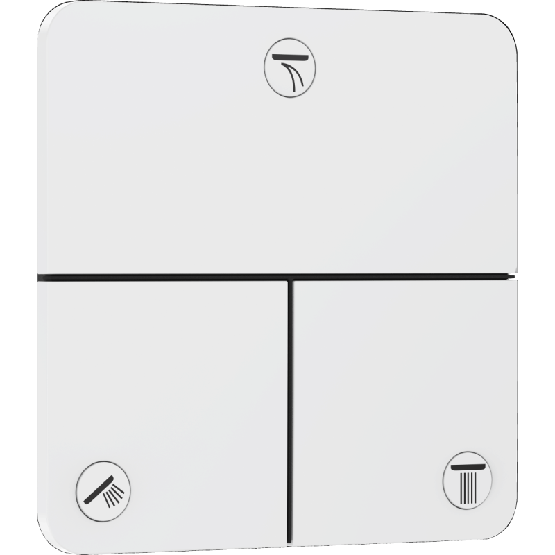 Ventil Hansgrohe ShowerSelect Comfort Q bez podomítkového tělesa matná bílá 15587700