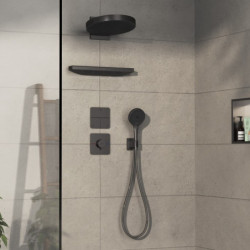 Sprchová baterie Hansgrohe ShowerSelect Comfort Q bez podomítkového tělesa kartáčovaný černý chrom 15588340