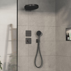 Sprchová baterie Hansgrohe ShowerSelect Comfort Q bez podomítkového tělesa kartáčovaný černý chrom 15589340
