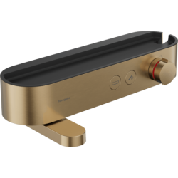 Vanová baterie Hansgrohe ShowerTablet Select s poličkou 150 mm kartáčovaný bronz 24340140