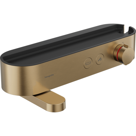 Vanová baterie Hansgrohe ShowerTablet Select s poličkou 150 mm kartáčovaný bronz 24340140