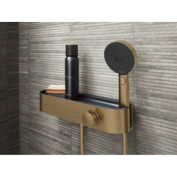 Sprchová baterie Hansgrohe ShowerTablet Select s poličkou 150 mm kartáčovaný bronz 24360140