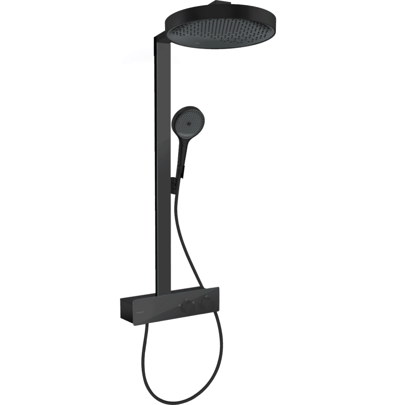 Sprchový systém Hansgrohe Rainfinity na stěnu s termostatickou baterií matná černá 26853670
