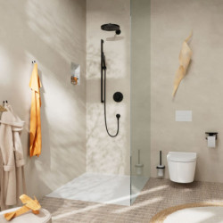Sprchový set Hansgrohe Pulsify S na stěnu matná černá 24383670
