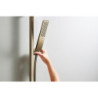 Sprchová tyč Hansgrohe Unica na stěnu s držákem sprchy a sprchovou hadicí kartáčovaný bronz 24404140