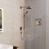 Sprchový set Hansgrohe Rainfinity na stěnu kartáčovaný bronz 28743140