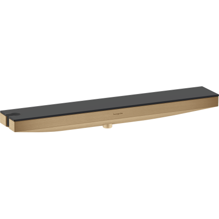 Podomítkový vývod Hansgrohe Rainfinity s poličkou kartáčovaný bronz 26843140