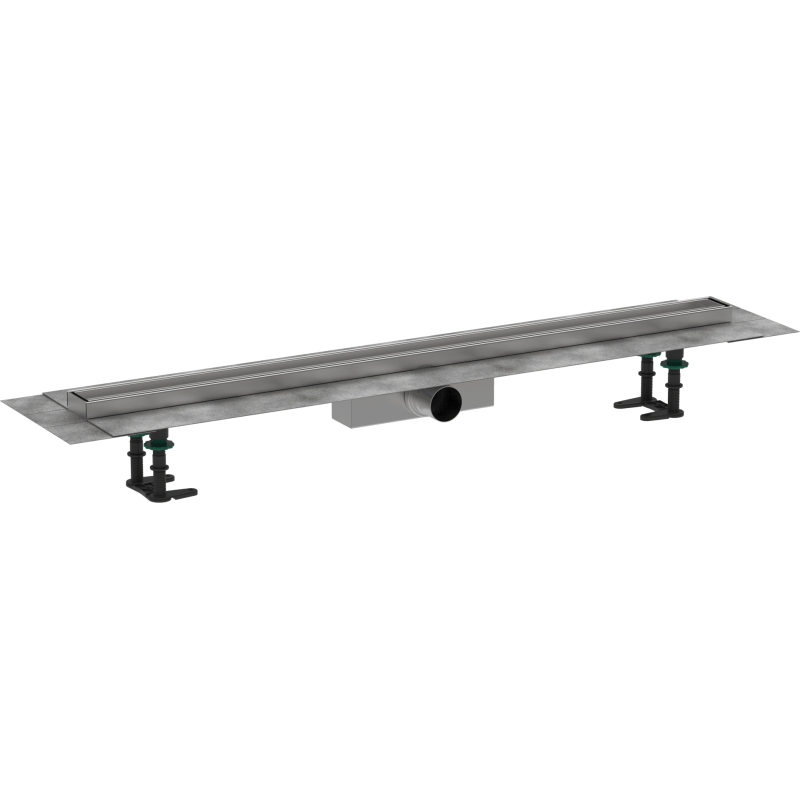 Sprchový žlab Hansgrohe RainDrain Compact 100 cm kartáčovaná nerez mat 56183000