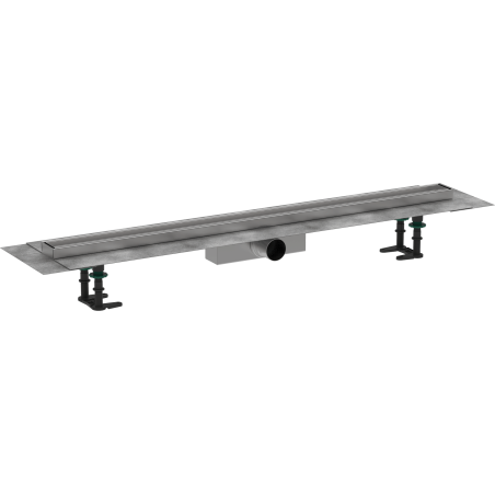 Sprchový žlab Hansgrohe RainDrain Compact 100 cm kartáčovaná nerez mat 56183000
