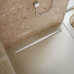 Sprchový žlab Hansgrohe RainDrain Original 120 cm kartáčovaná nerez mat 56201800