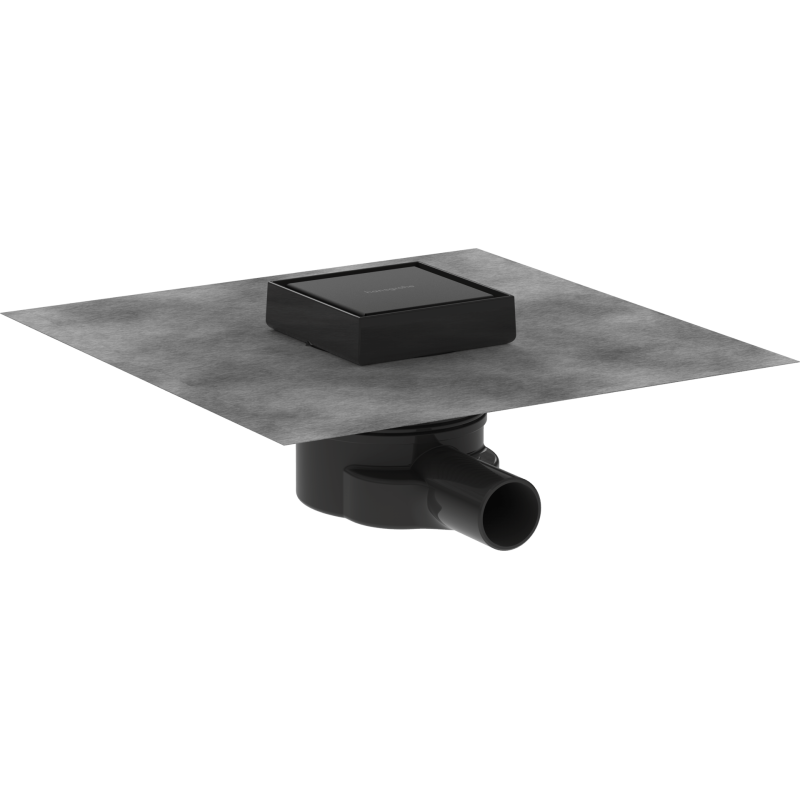 Podlahová vpust DN40 Hansgrohe RainDrain Point 10 cm matná černá nerez 56247670