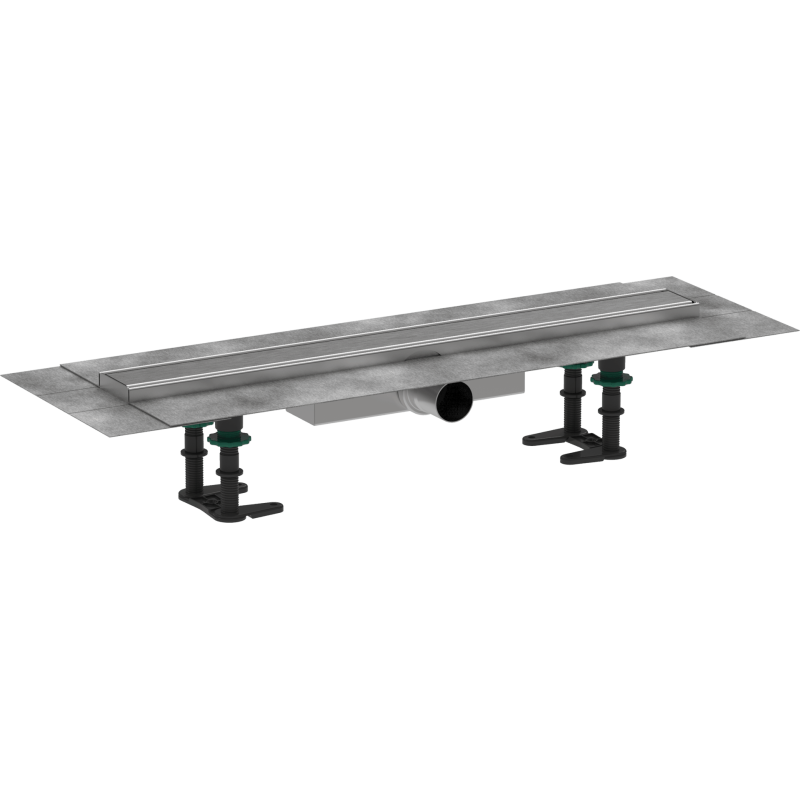 Sprchový žlab Hansgrohe RainDrain Compact 60 cm kartáčovaná nerez mat 56162800