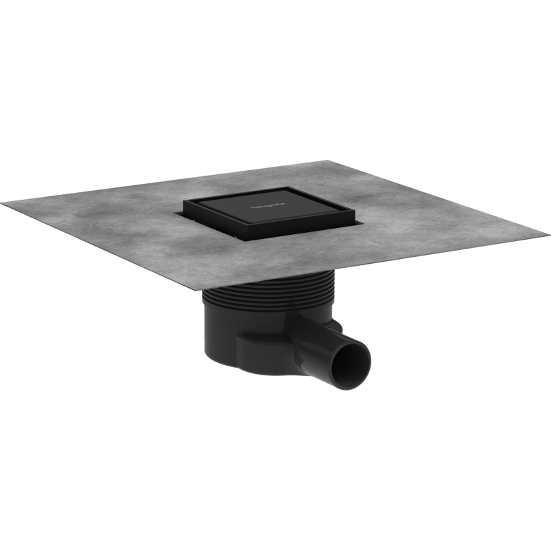 Podlahová vpust DN40 Hansgrohe RainDrain Brilliance 10 cm matná černá nerez 56250670