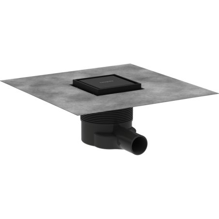Podlahová vpust DN40 Hansgrohe RainDrain Brilliance 10 cm matná černá nerez 56250670