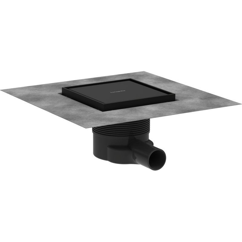 Podlahová vpust DN40 Hansgrohe RainDrain Brilliance 15 cm matná černá nerez 56251670