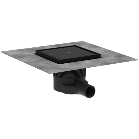 Podlahová vpust DN40 Hansgrohe RainDrain Brilliance 15 cm matná černá nerez 56251670