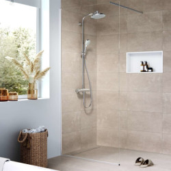 Sprchový žlab Hansgrohe RainDrain Compact 80 cm kartáčovaná nerez mat 56166800