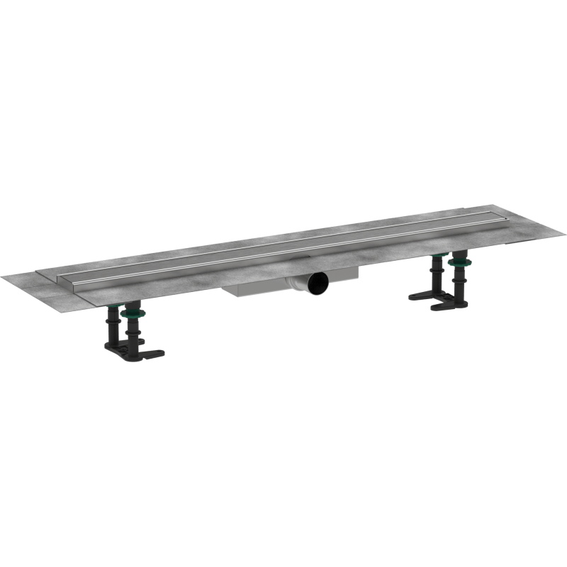 Sprchový žlab Hansgrohe RainDrain Compact 80 cm kartáčovaná nerez mat 56166800