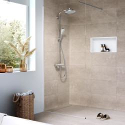 Sprchový žlab Hansgrohe RainDrain Compact 80 cm kartáčovaná nerez mat 56167000