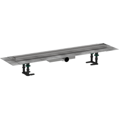 Sprchový žlab Hansgrohe RainDrain Compact 80 cm kartáčovaná nerez mat 56167000