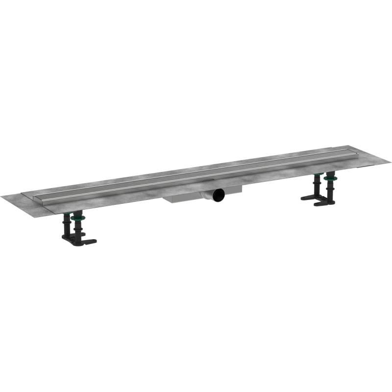Sprchový žlab Hansgrohe RainDrain Compact 100 cm kartáčovaná nerez mat 56170800