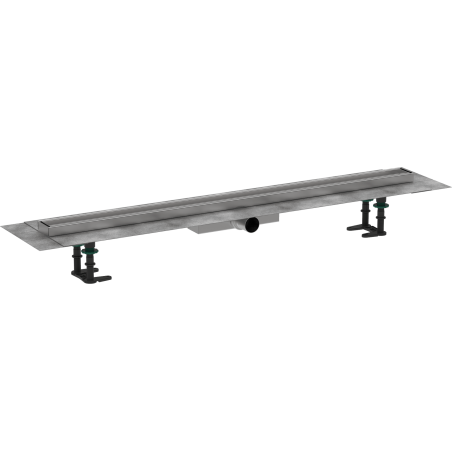 Sprchový žlab Hansgrohe RainDrain Compact 100 cm kartáčovaná nerez mat 56171000