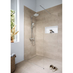 Sprchový žlab Hansgrohe RainDrain Compact 60 cm kartáčovaná nerez mat 56175000