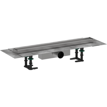 Sprchový žlab Hansgrohe RainDrain Compact 60 cm kartáčovaná nerez mat 56175000