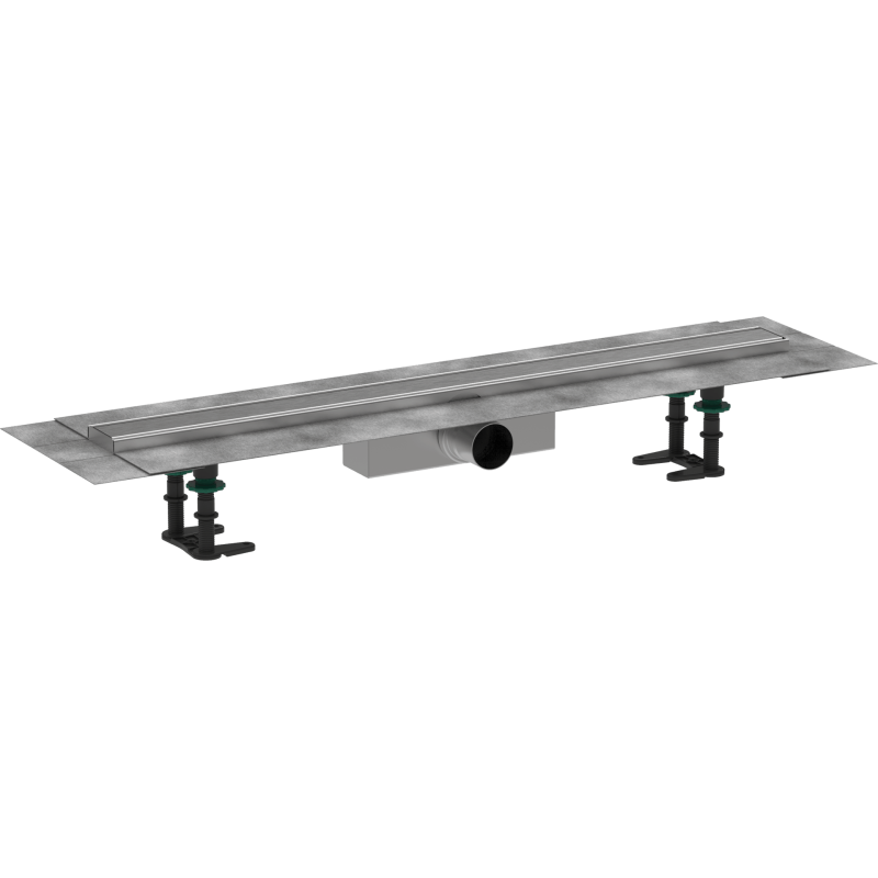 Sprchový žlab Hansgrohe RainDrain Compact 80 cm kartáčovaná nerez mat 56178800