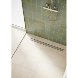 Sprchový žlab Hansgrohe RainDrain Compact 80 cm kartáčovaná nerez mat 56179000
