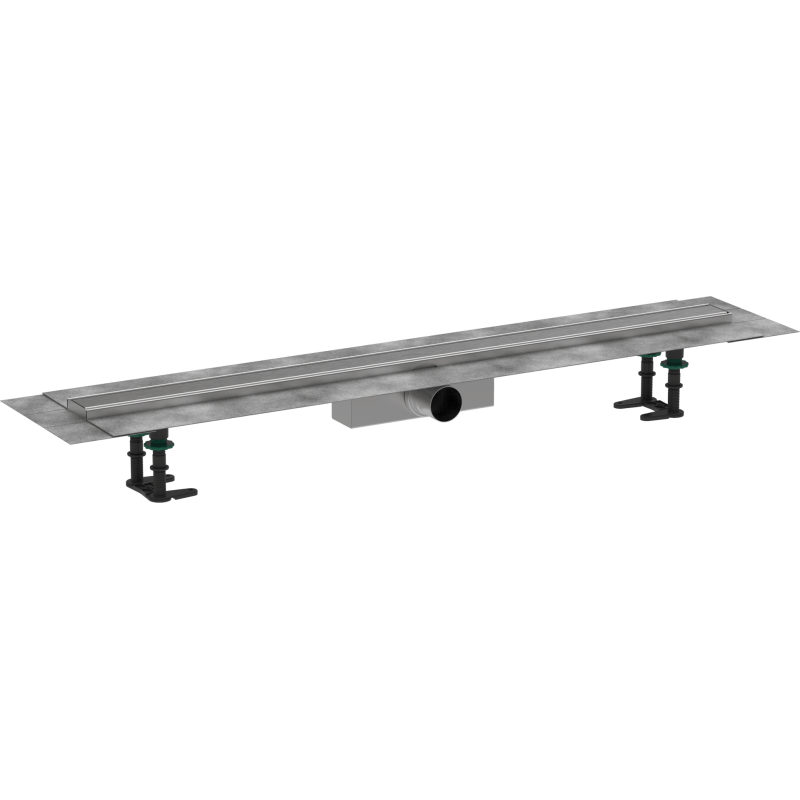 Sprchový žlab Hansgrohe RainDrain Compact 100 cm kartáčovaná nerez mat 56182800