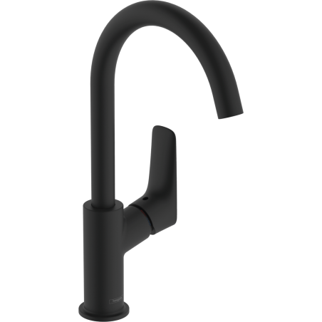 Umyvadlová baterie Hansgrohe Logis s výpustí matná černá 71130670