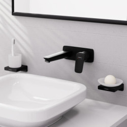 Umyvadlová baterie Hansgrohe Logis bez podomítkového tělesa 100 mm matná černá 71220670