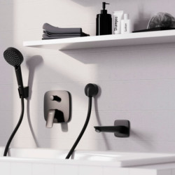Sprchová a vanová baterie Hansgrohe Logis bez podomítkového tělesa matná černá 71405670