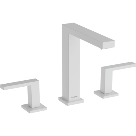 Umyvadlová baterie Hansgrohe Tecturis E s clic-clacem matná bílá 73030700