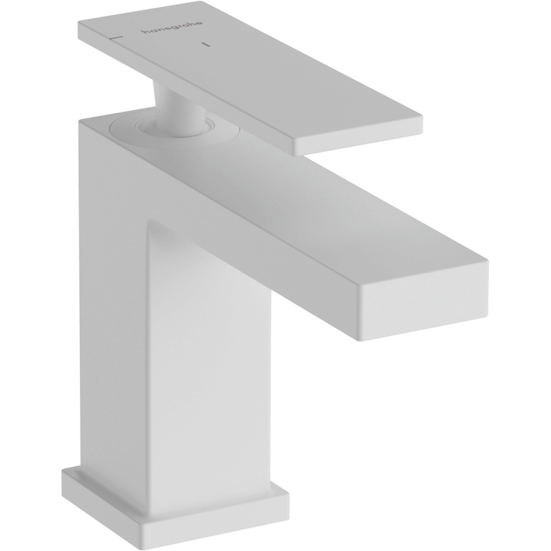 Umyvadlová baterie Hansgrohe Tecturis E bez výpusti matná bílá 73001700