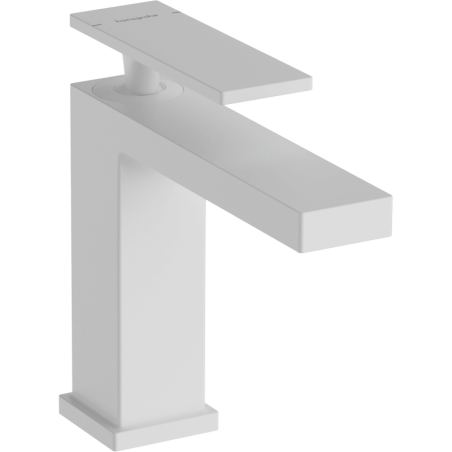 Umyvadlová baterie Hansgrohe Tecturis E s výpustí matná bílá 73010700