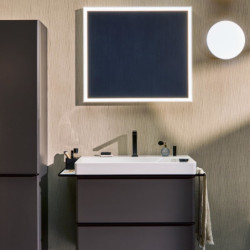 Umyvadlová baterie Hansgrohe Tecturis E s výpustí matná černá 73053670