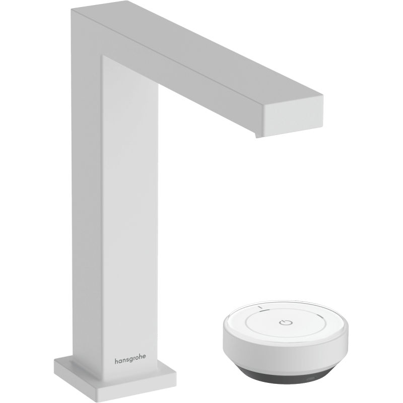 Umyvadlová baterie Hansgrohe Tecturis E s výpustí matná bílá 73053700