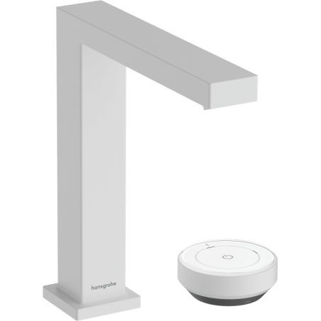 Umyvadlová baterie Hansgrohe Tecturis E s výpustí matná bílá 73053700