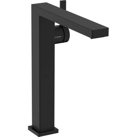 Vysoká umyvadlová baterie Hansgrohe Tecturis E s clic-clacem matná černá 73070670