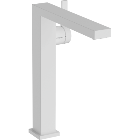 Vysoká umyvadlová baterie Hansgrohe Tecturis E s clic-clacem matná bílá 73070700