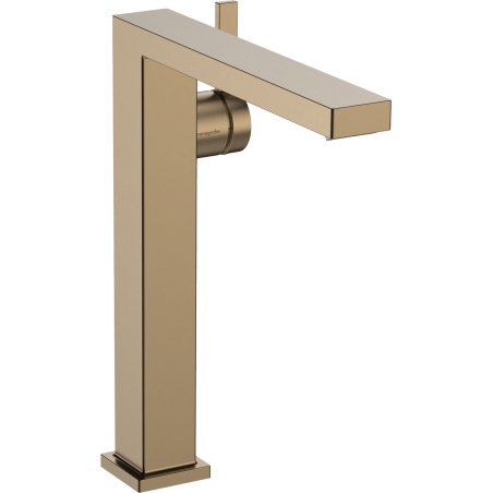 Vysoká umyvadlová baterie Hansgrohe Tecturis E bez výpusti kartáčovaný bronz 73072140