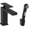 Umyvadlová baterie Hansgrohe Tecturis E s bidetovou sprškou matná černá 73210670