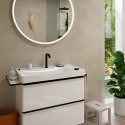 Umyvadlová baterie Hansgrohe Tecturis S s výpustí matná černá 73353670