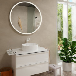 Vysoká umyvadlová baterie Hansgrohe Tecturis S s clic-clacem matná bílá 73370700