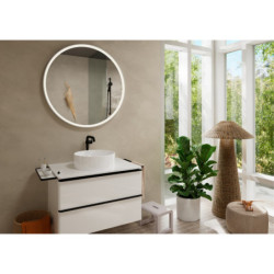 Vysoká umyvadlová baterie Hansgrohe Tecturis S bez výpusti matná černá 73372670