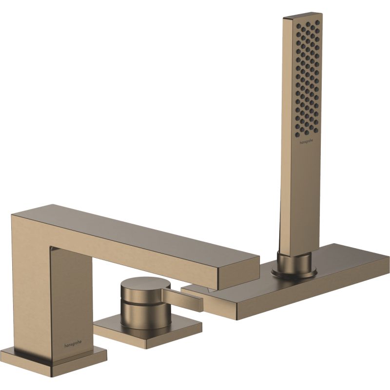 Vanová baterie Hansgrohe Tecturis E bez podomítkového tělesa kartáčovaný bronz 73443140