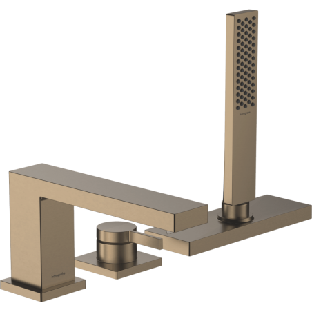 Vanová baterie Hansgrohe Tecturis E bez podomítkového tělesa kartáčovaný bronz 73443140